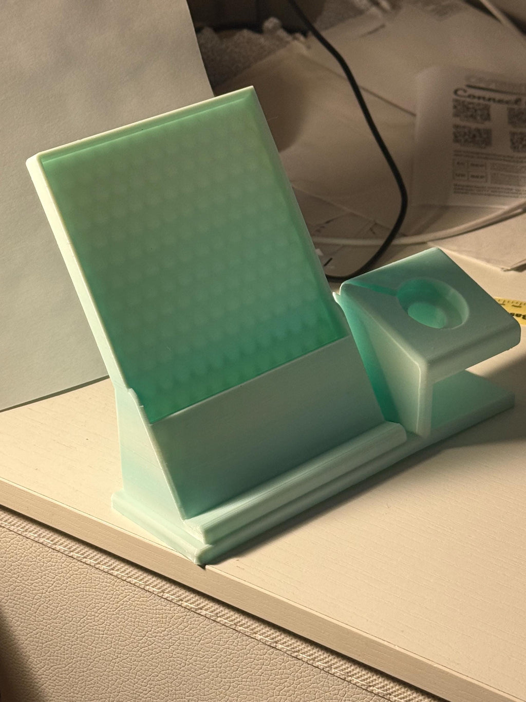 2-in-1 Phone & Smartwatch Stand | Desk Organizer Dock