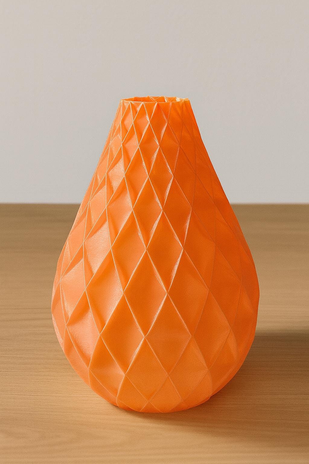 3D Printed Modern Vase – Geometric Textured Vase – Home Decor –