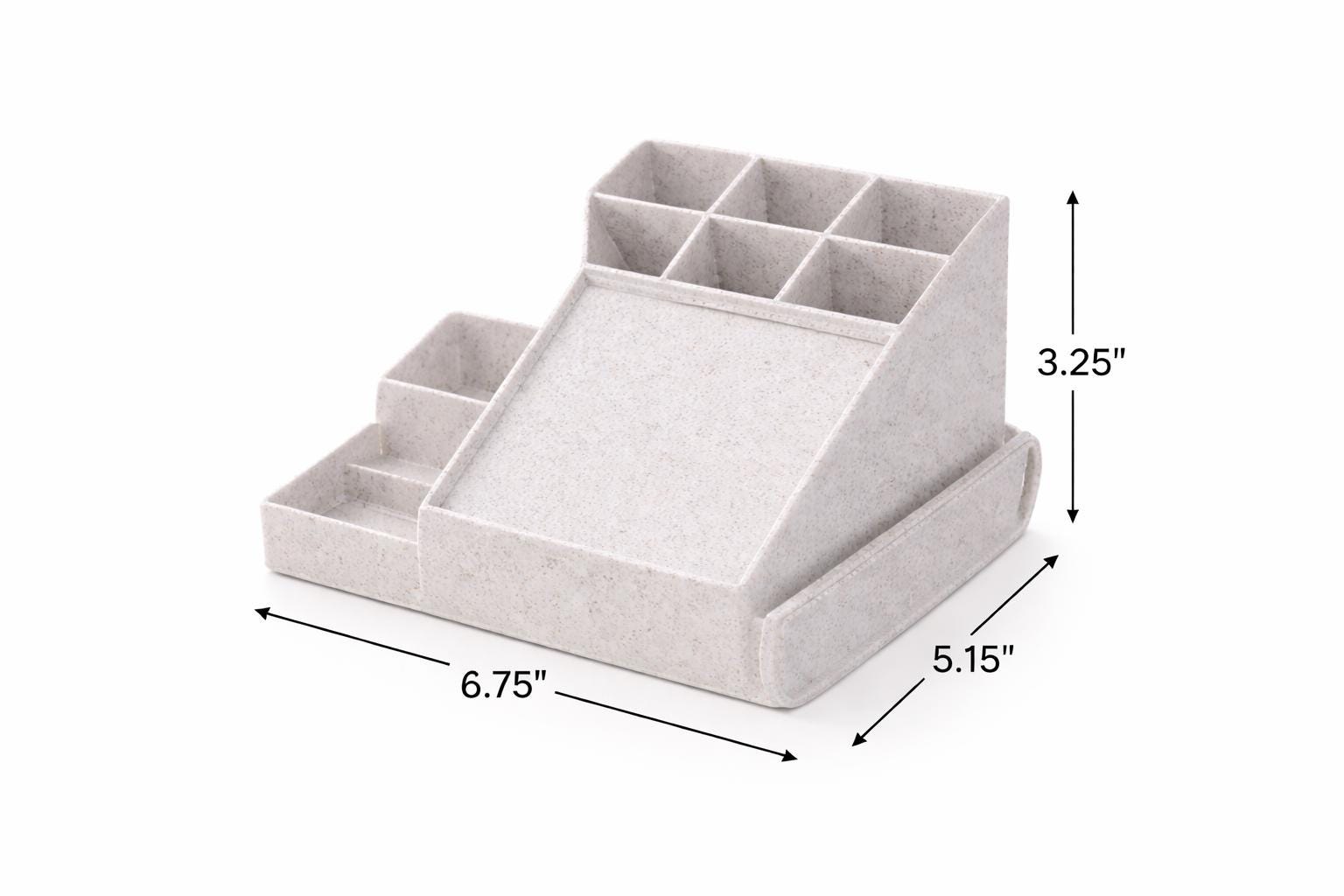 Desk Organizer with Phone Stand – Pen Holder & Sticky Note Holder, 3D Printed Office Desk Organizer, Workspace Organizer