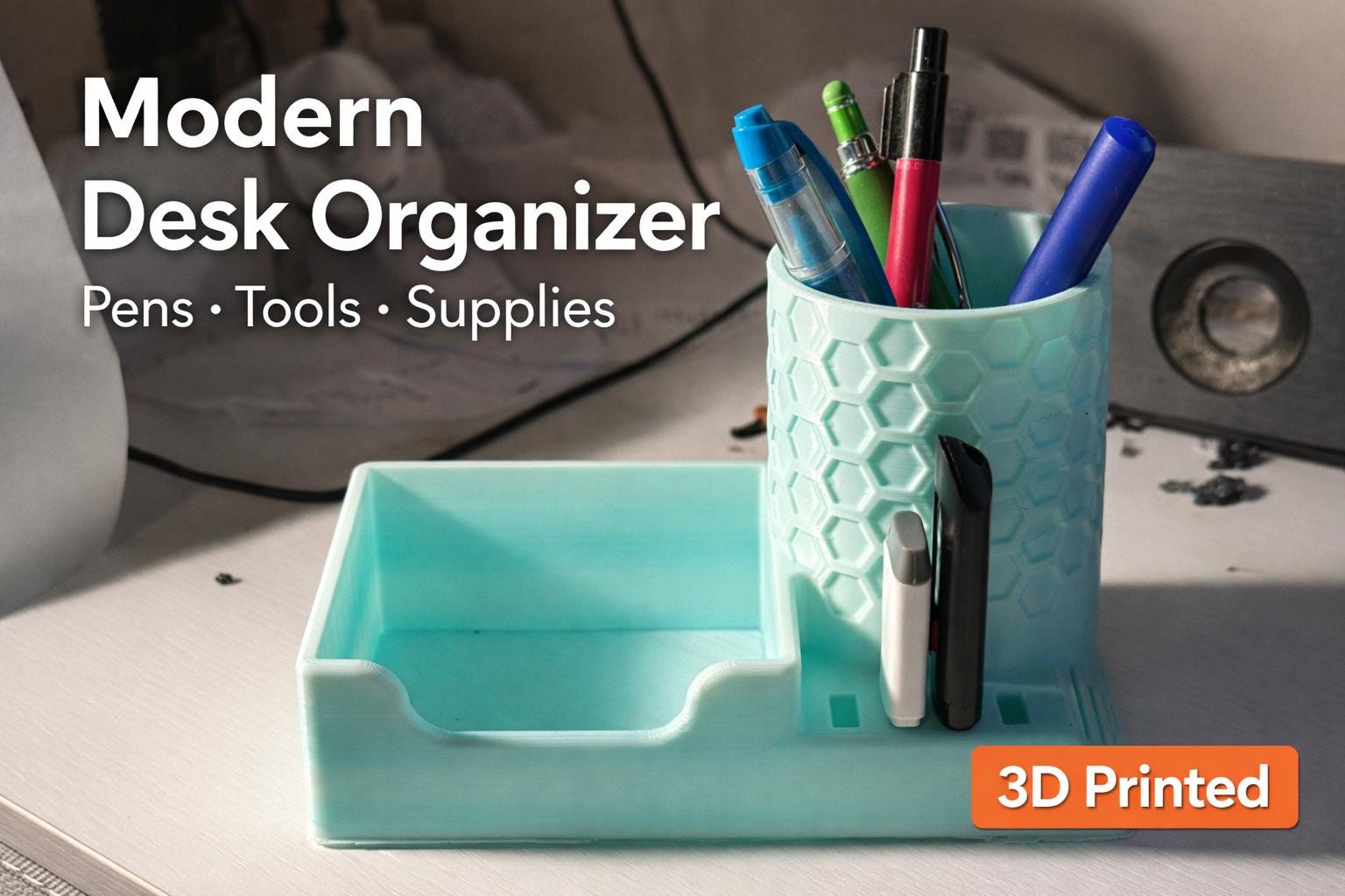Desk Organizer with Pen Holder