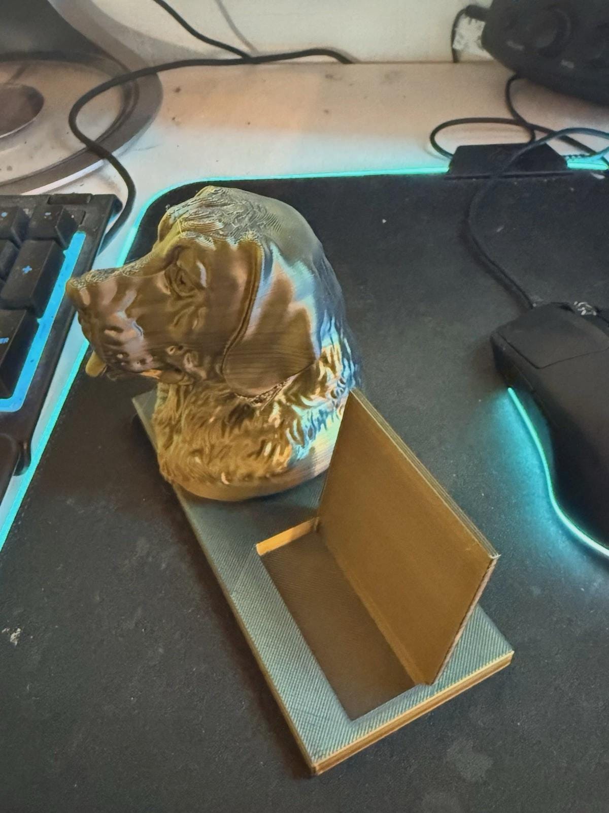 3-D Printed Labrador Business Card Holder