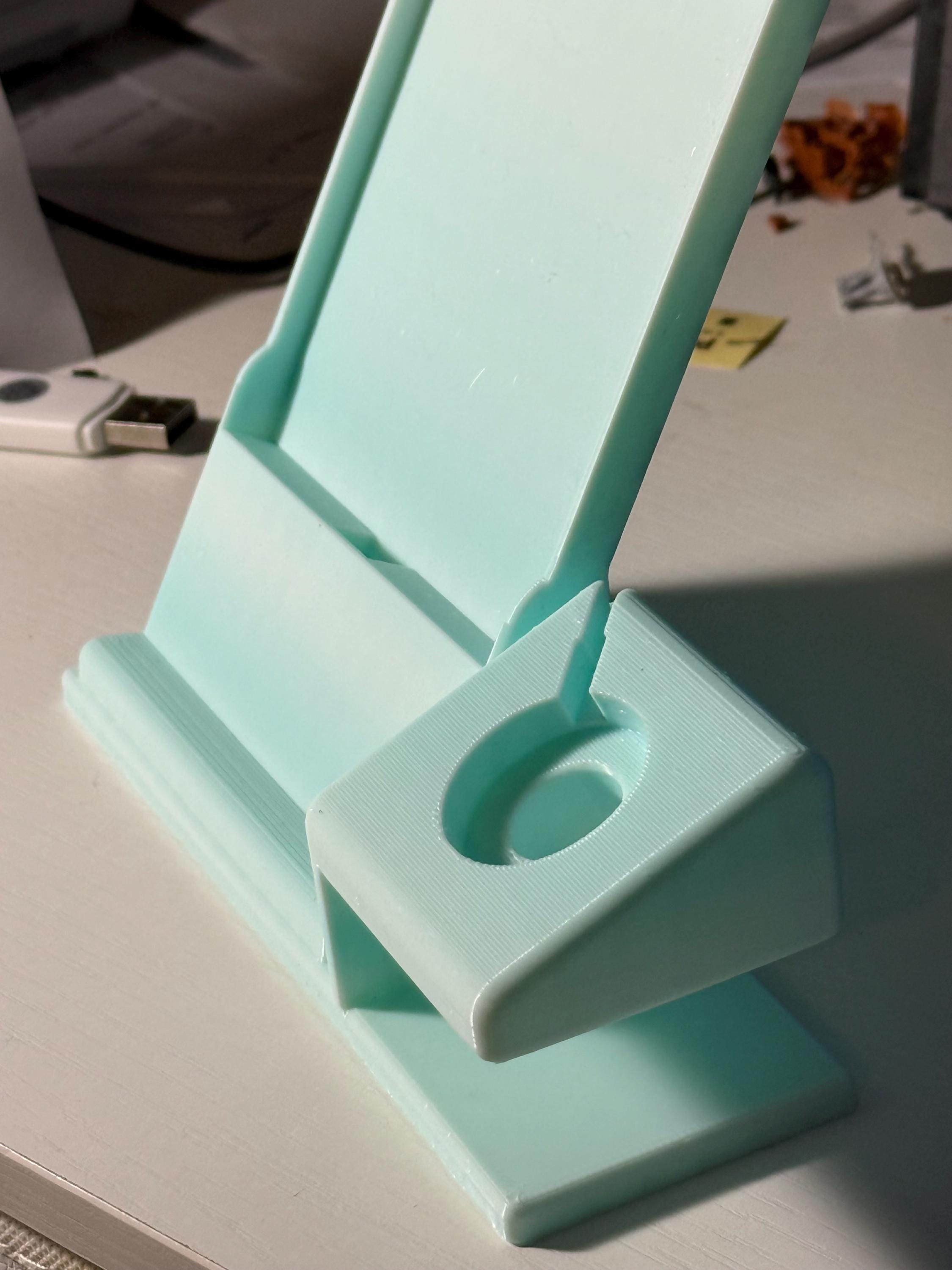 2-in-1 Phone & Smartwatch Stand | Desk Organizer Dock