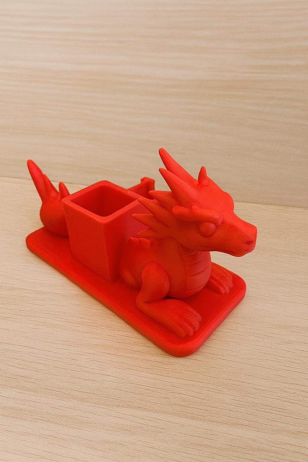 Dragon Desk Organizer | 3D Printed Fantasy Office Decor | Desktop Organizer