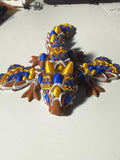 Articulated Easter Dragon | Cookie Candy Theme, 3D Printed Fidget Toy
