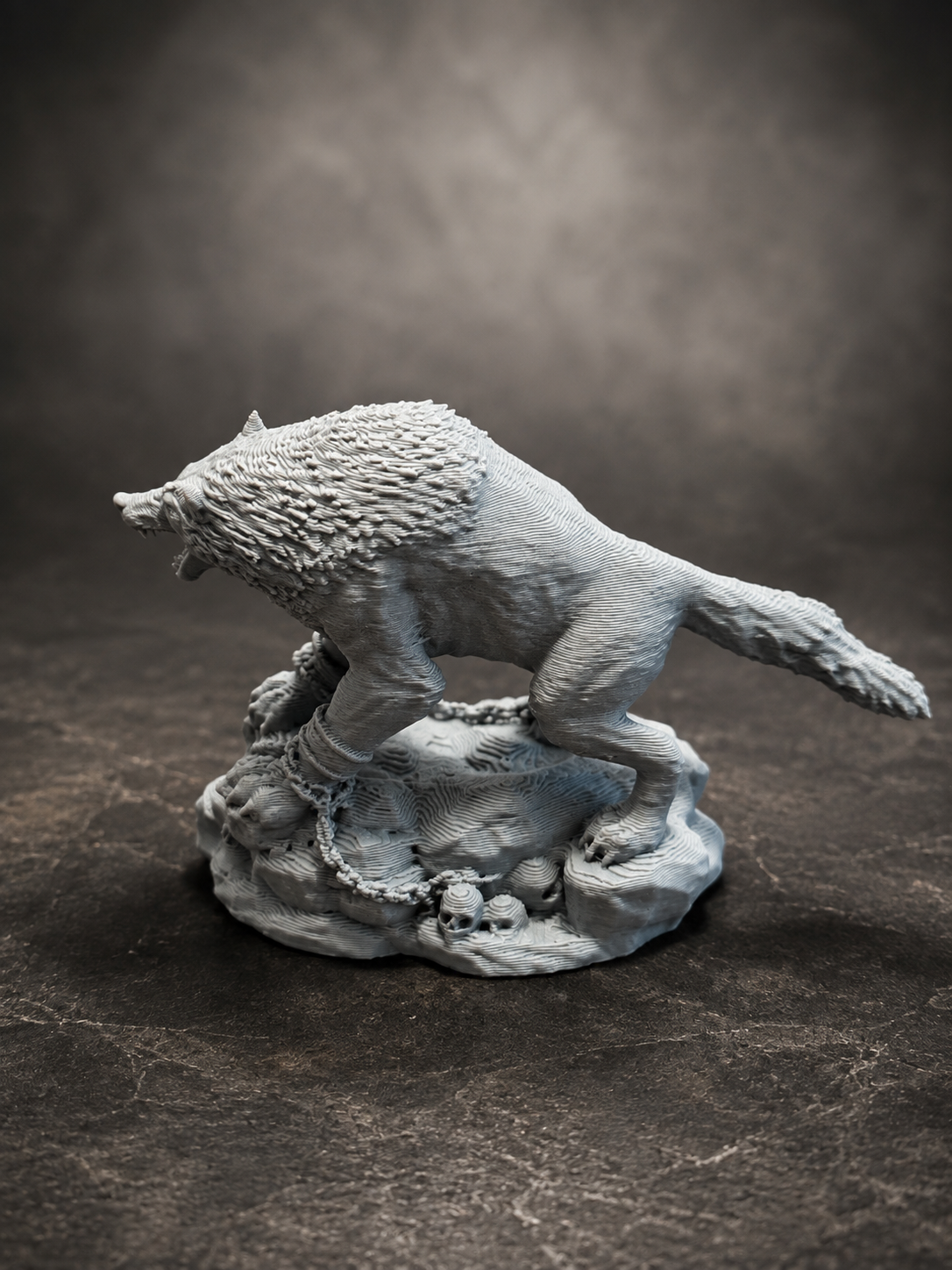 Dire Wolf Miniature Set – 3D Printed Tabletop Mini
