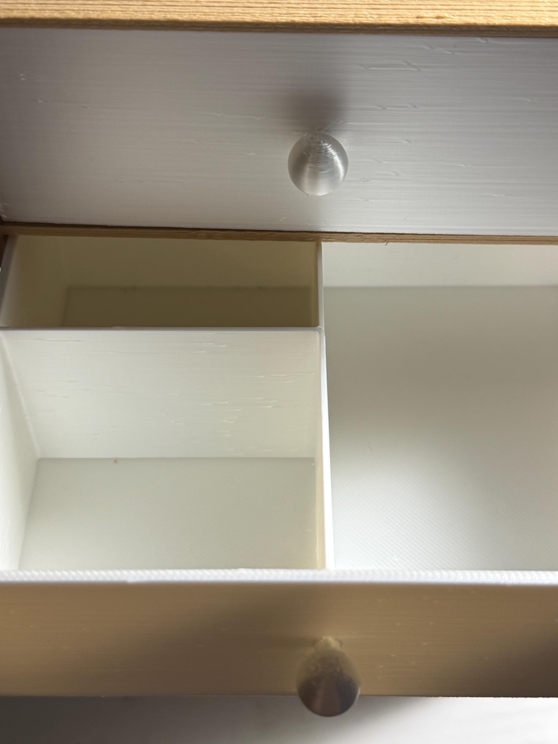 Minimalist Jewelry Box Organizer | Wooden Style 4 Drawer Storage | Modern Jewelry Case | Ring Necklace Storage | Bedroom Vanity Organizer