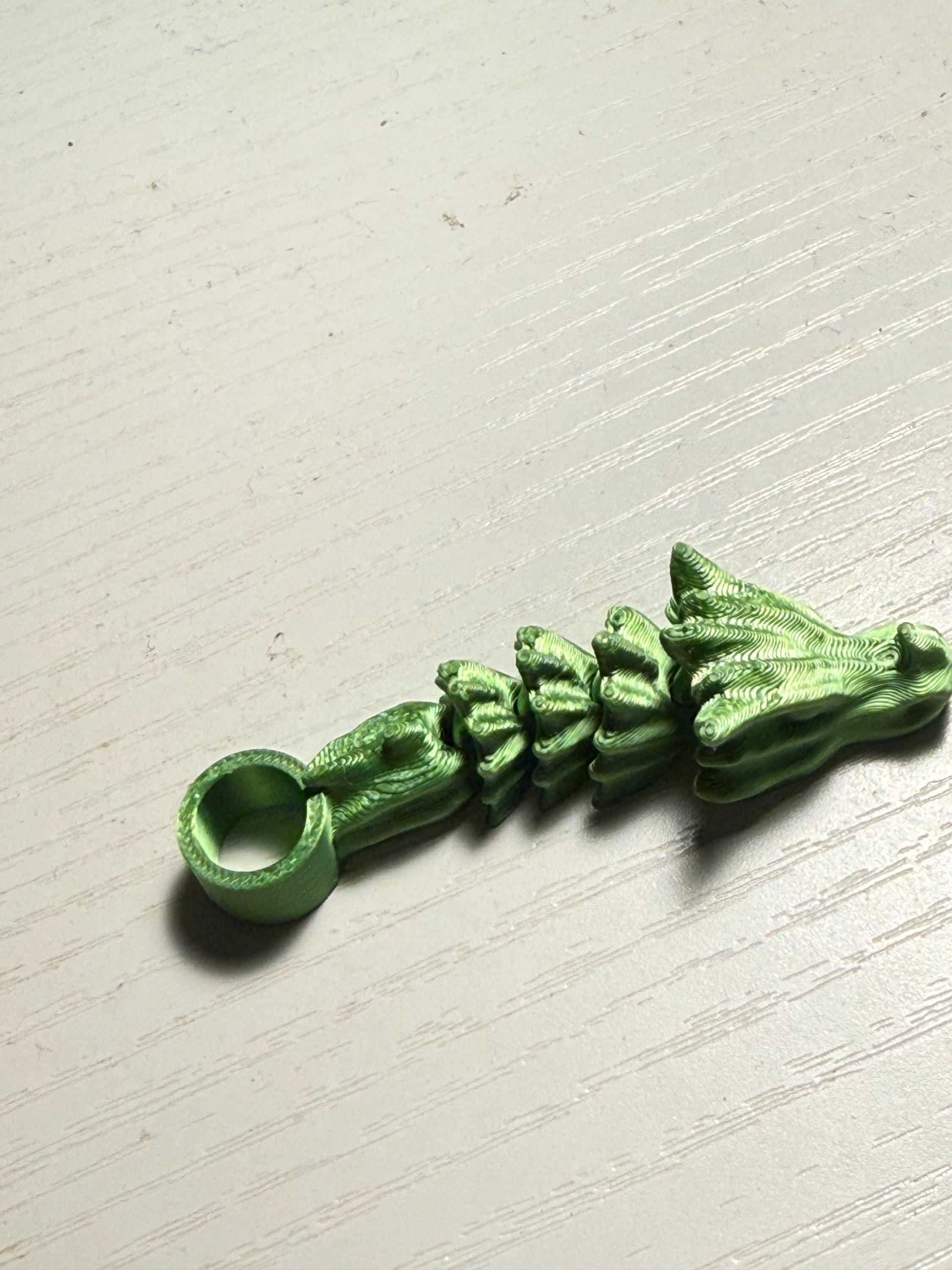 Articulated Dragon Straw Topper for Stanley Cup | 3D Printed Dragon Straw Buddy | Reusable Straw Cap Accessory | Fantasy Cup Charm
