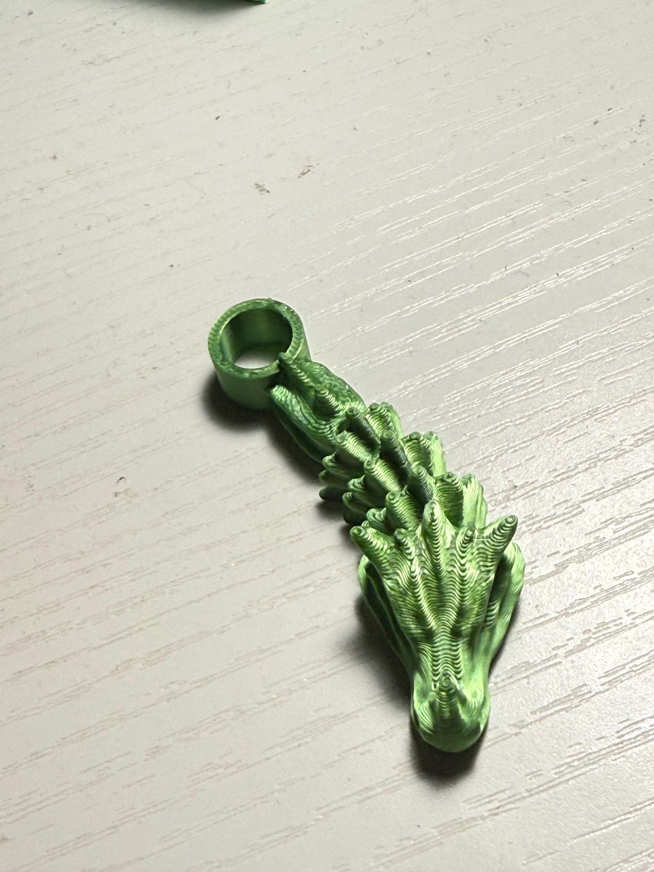 Articulated Dragon Straw Topper for Stanley Cup | 3D Printed Dragon Straw Buddy | Reusable Straw Cap Accessory | Fantasy Cup Charm