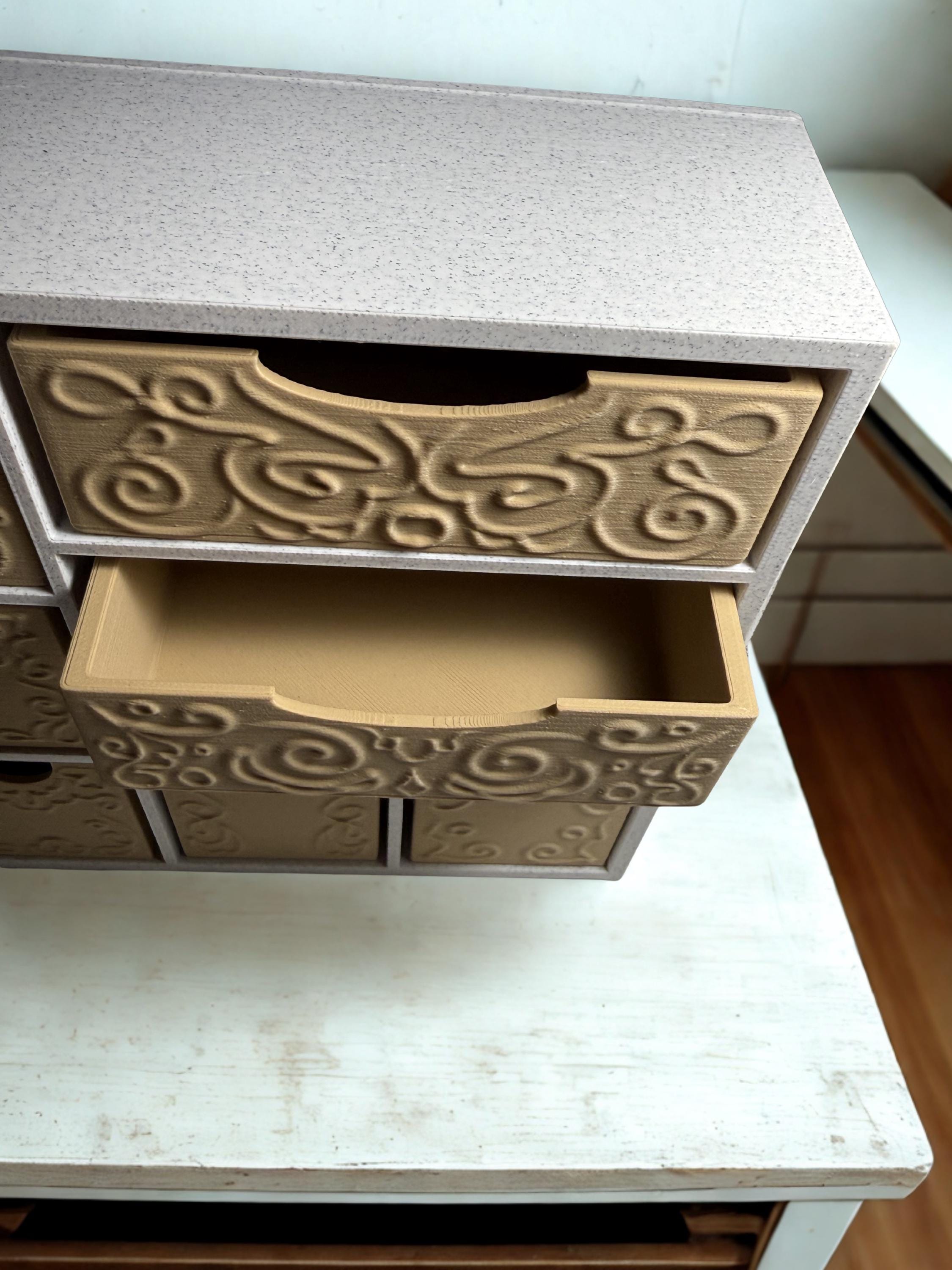 Desk Organizer with Drawers | 3D Printed Storage Organizer | Office Desk Storage | Makeup Organizer | Craft Organizer | Drawer Organizer