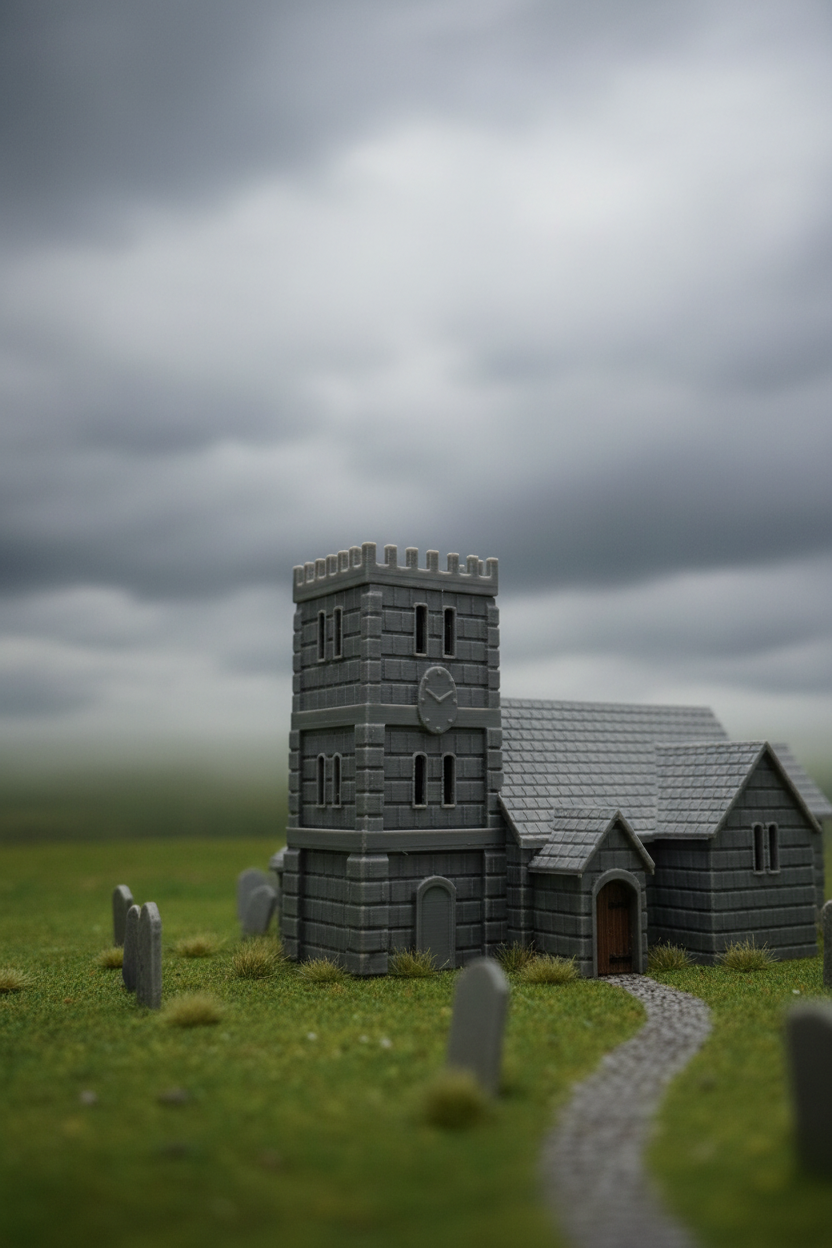 Church Tower Low Angle