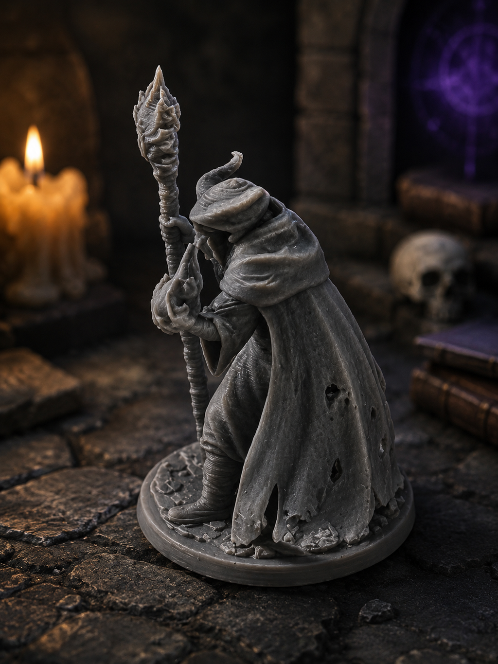 Tiefling Warlock Miniature – 3D Printed D&D Tabletop Mini