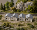 N Scale Stone Cottage Village Set – 3D Printed (Pack of 4)