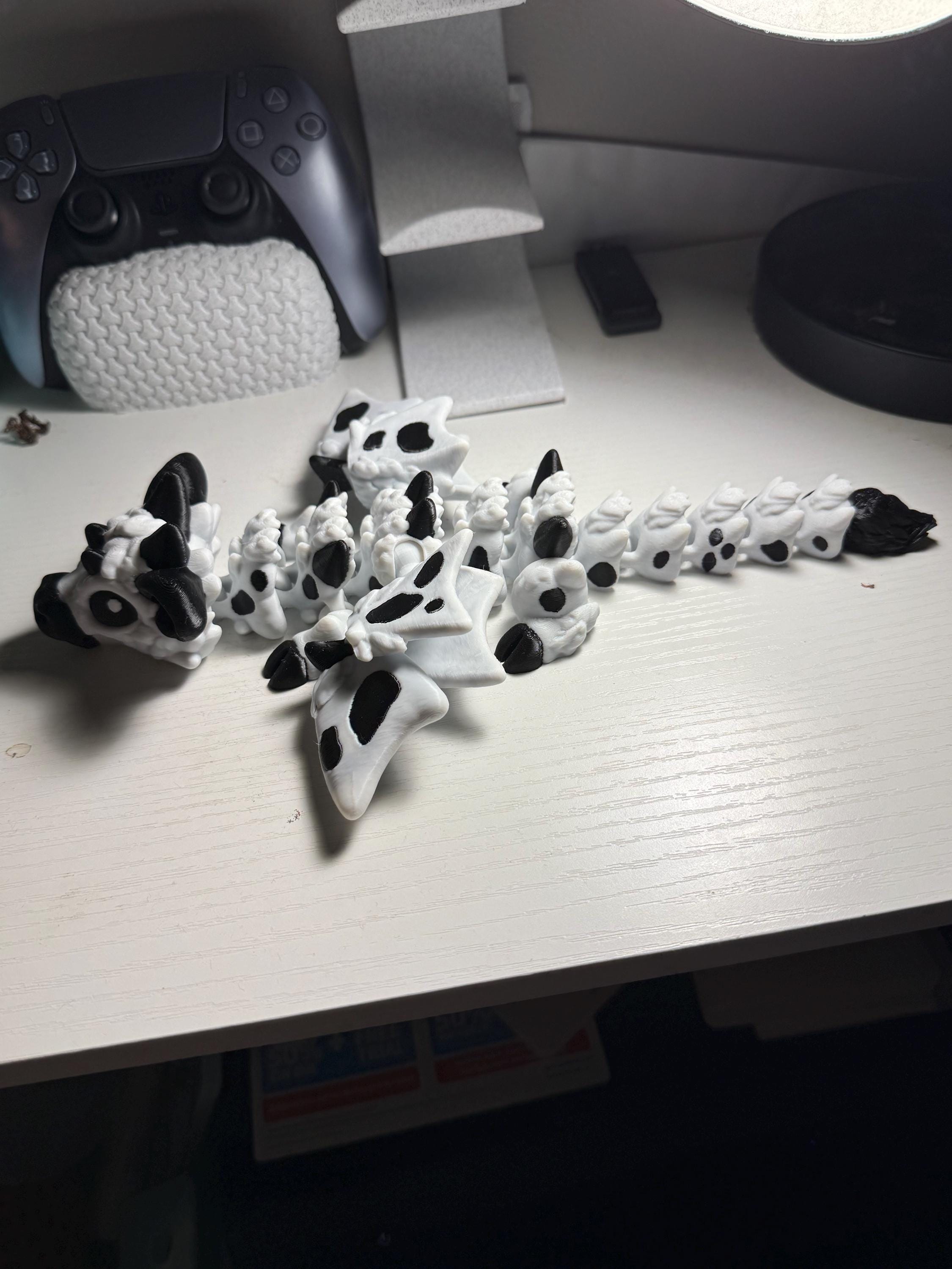 Articulated Cow Dragon – Flexi Farm Desk Toy, Fidget Figure