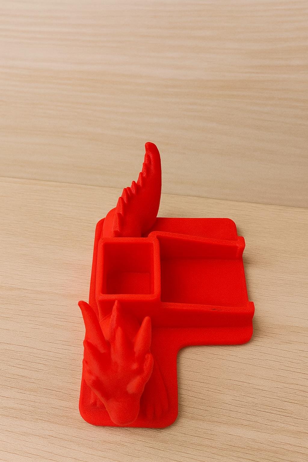 Dragon Desk Organizer | 3D Printed Fantasy Office Decor | Desktop Organizer