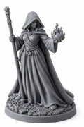 Female Wizard Miniature - Front
