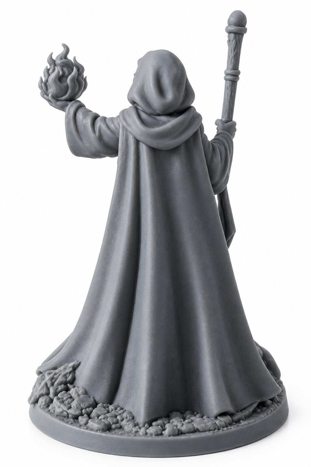 Female Wizard Miniature - Rear