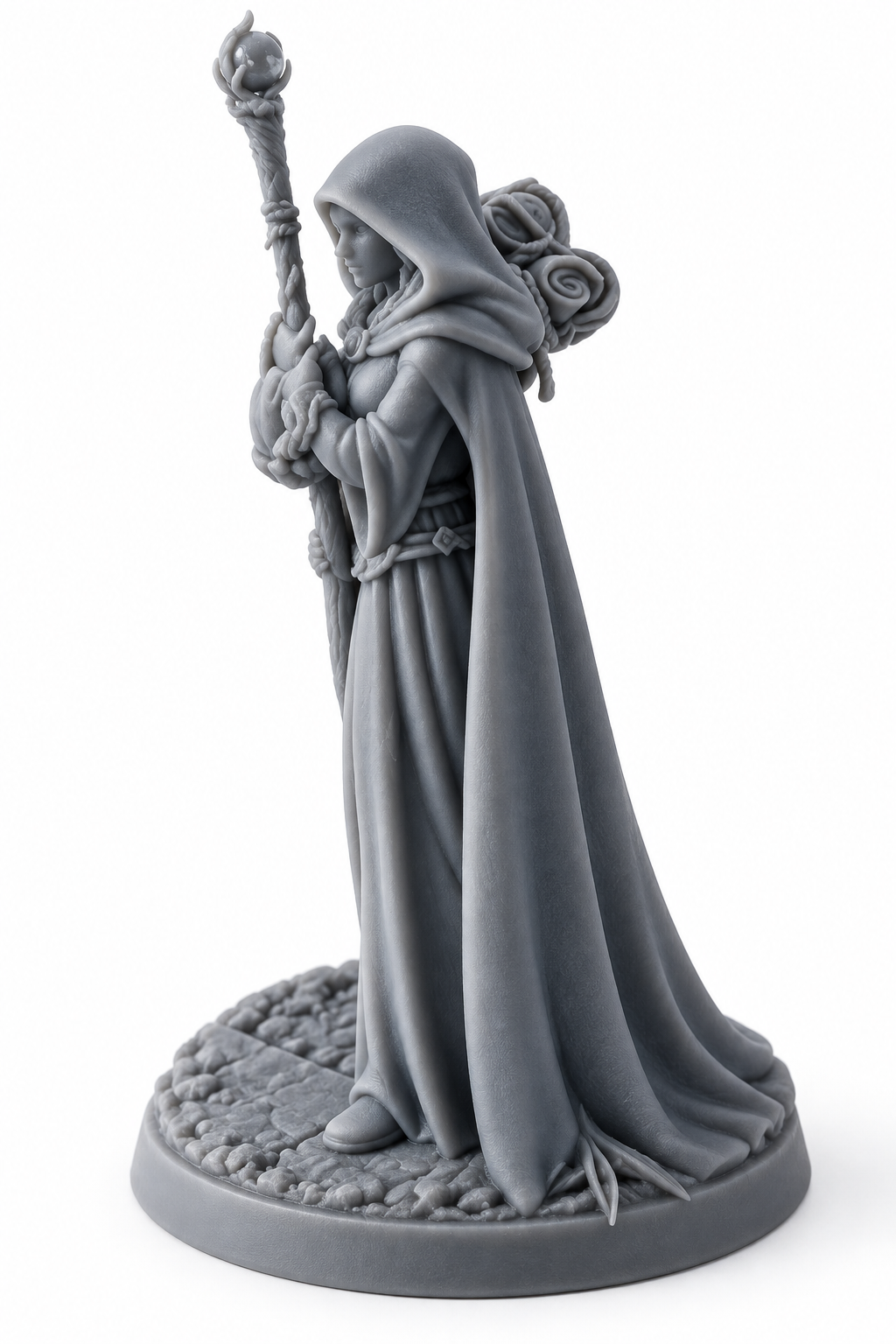 Female Wizard Miniature - Side