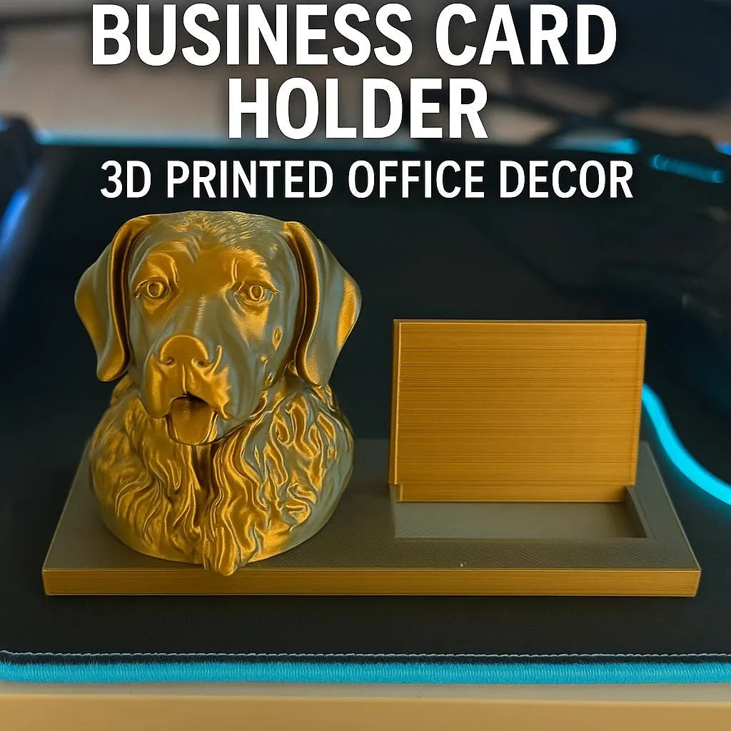 3-D Printed Labrador Business Card Holder