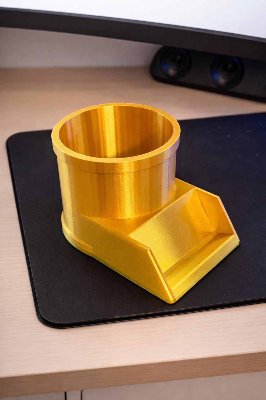 Pen & Business Card Holder Desk Organizer