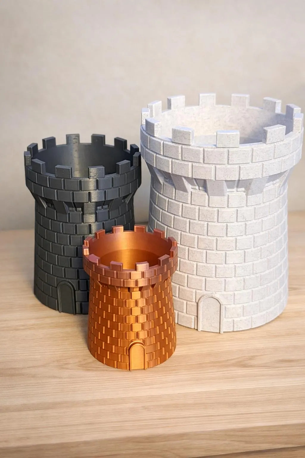 3-D Printed   Castle Tower Planter