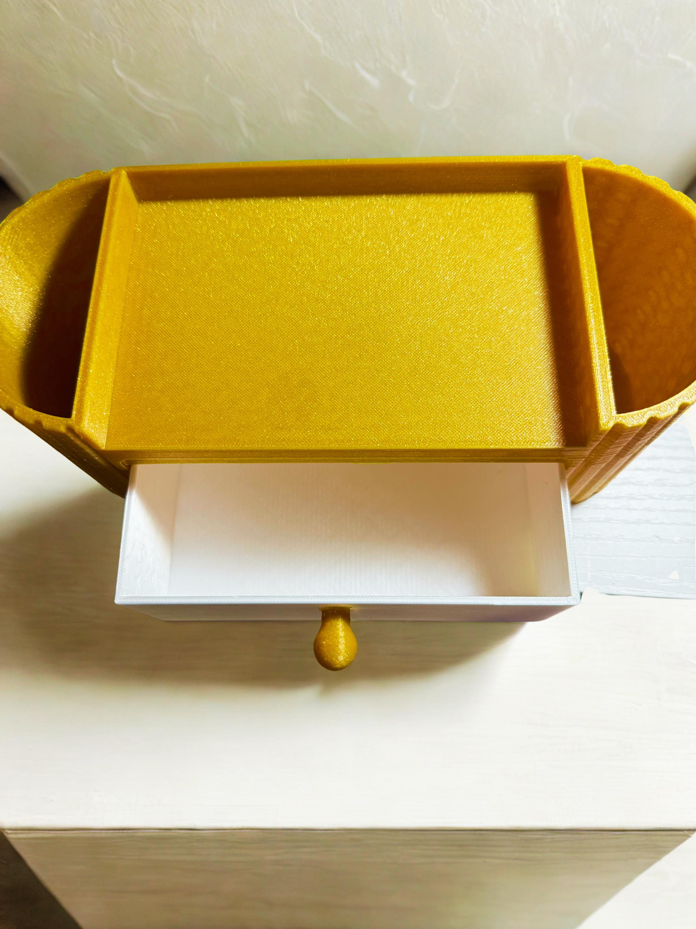3D Printed Pen Holder & Desk Organizer with Drawer — Home Office Accessories