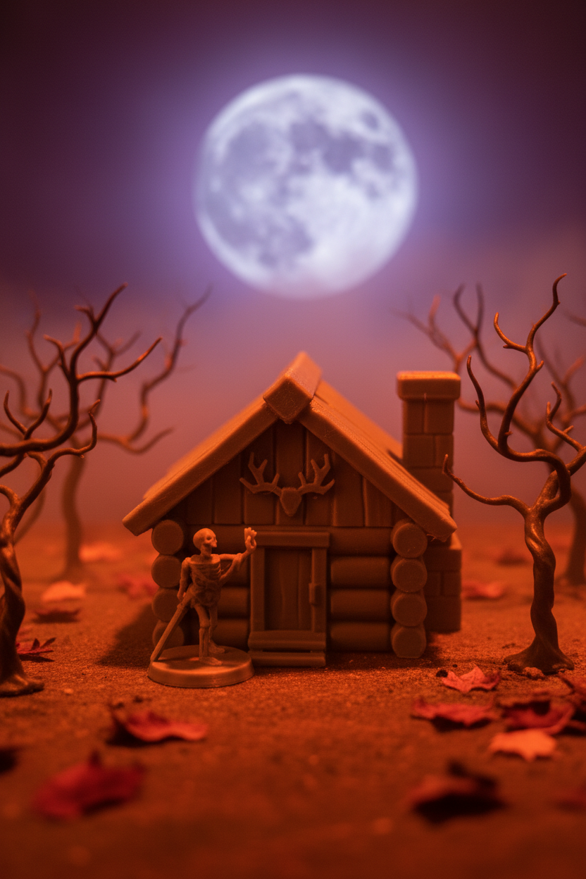 Log Cabin - Autumn Halloween