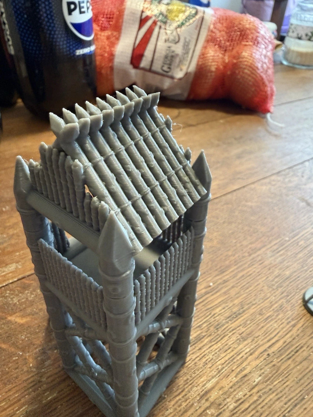 3D Printed Watchtower Miniature Terrain — 28mm/32mm DnD & Pathfinder Wargame