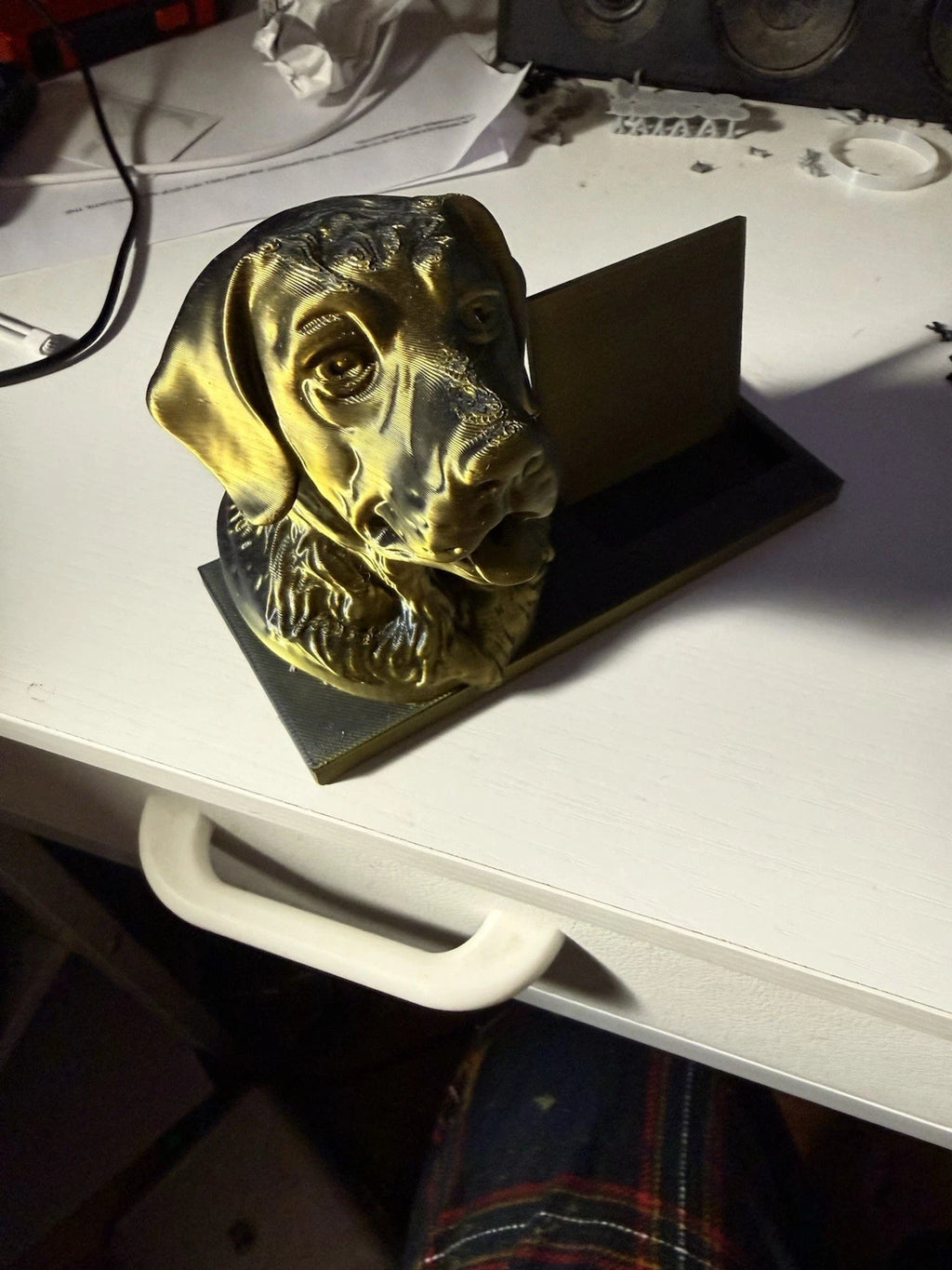 3-D Printed Labrador Business Card Holder