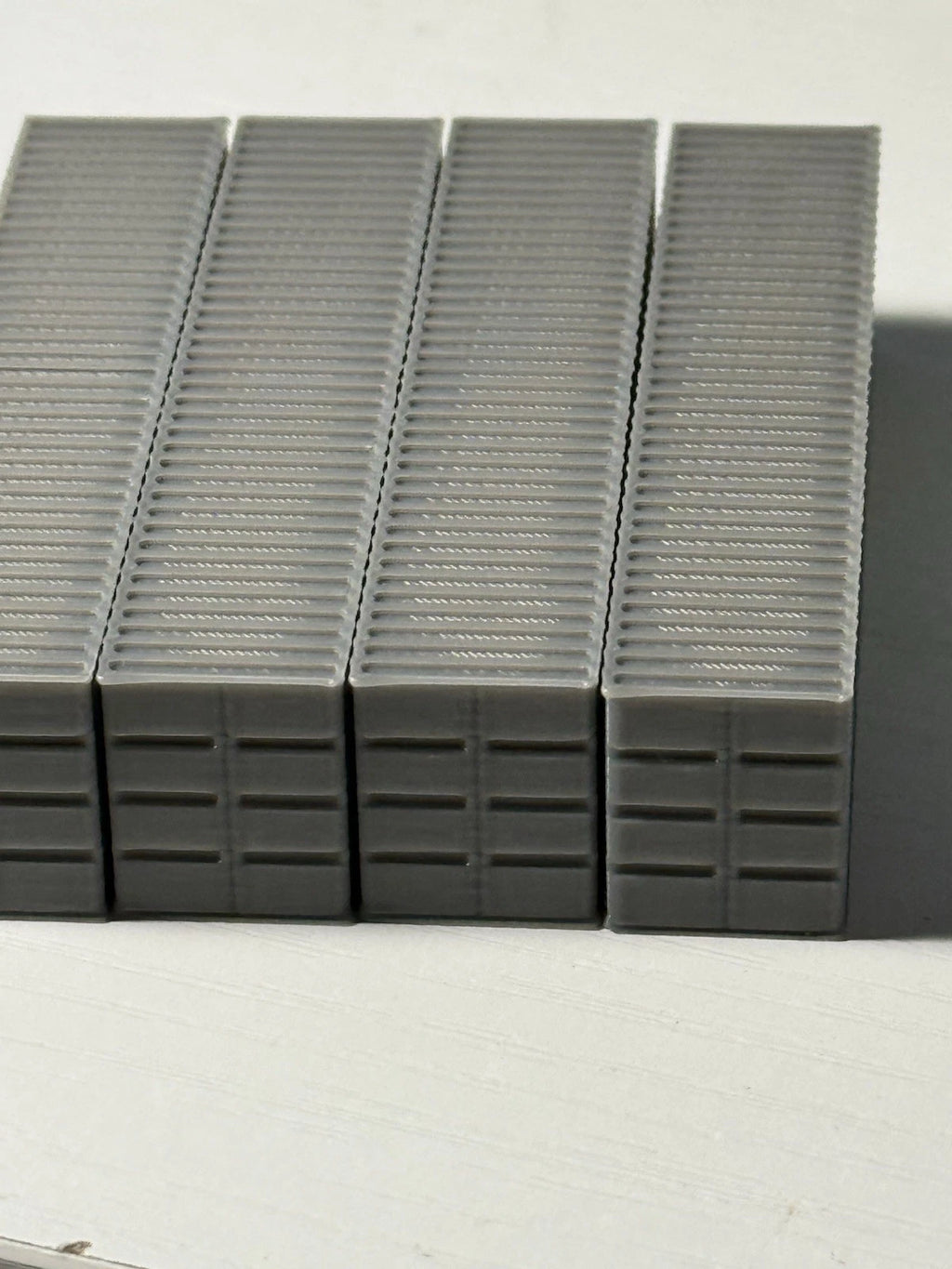 N Scale 40ft Shipping Containers — 3D Printed Model Railroad Scenery (4-Pack)
