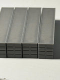 N Scale 40ft Shipping Containers — 3D Printed Model Railroad Scenery (4-Pack)