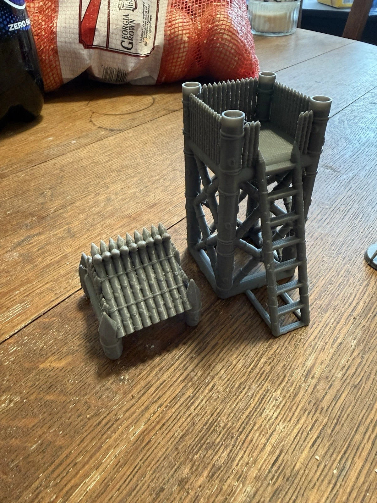 3D Printed Watchtower Miniature Terrain — 28mm/32mm DnD & Pathfinder Wargame