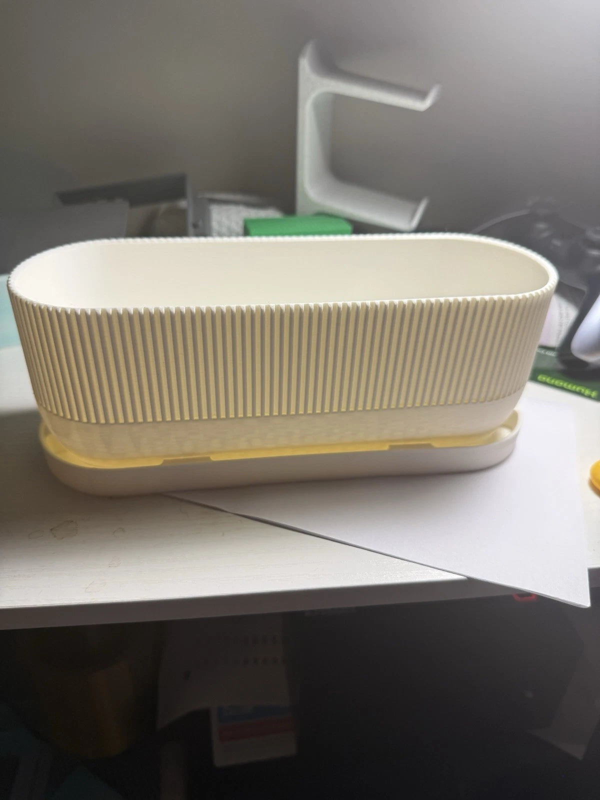 Modern Self-Draining Planter Pot — 3D Printed Indoor Plant Pot for Home Décor