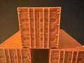 HO Scale 20ft Shipping Containers — 3D Printed Model Railroad Scenery (6-Pack)