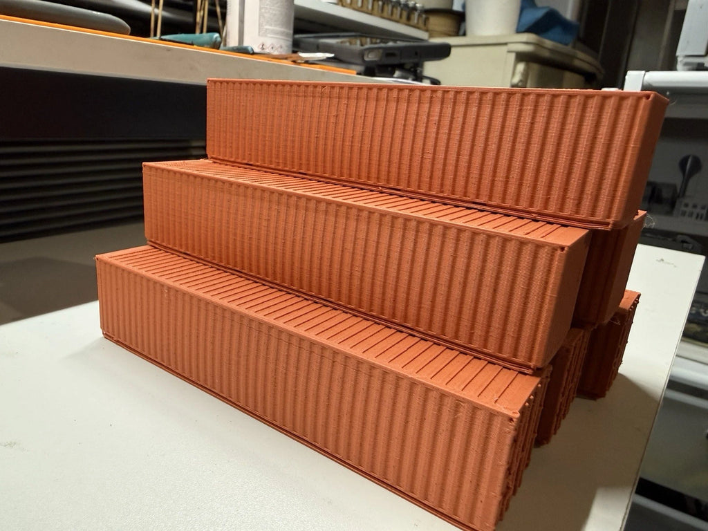6 Ho scale 40 ft  Shipping Containers