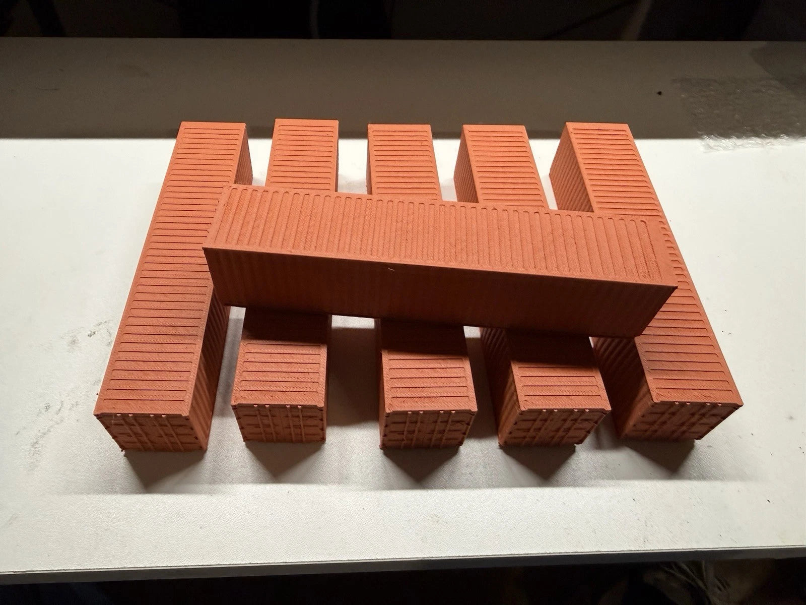 6 Ho scale 40 ft  Shipping Containers