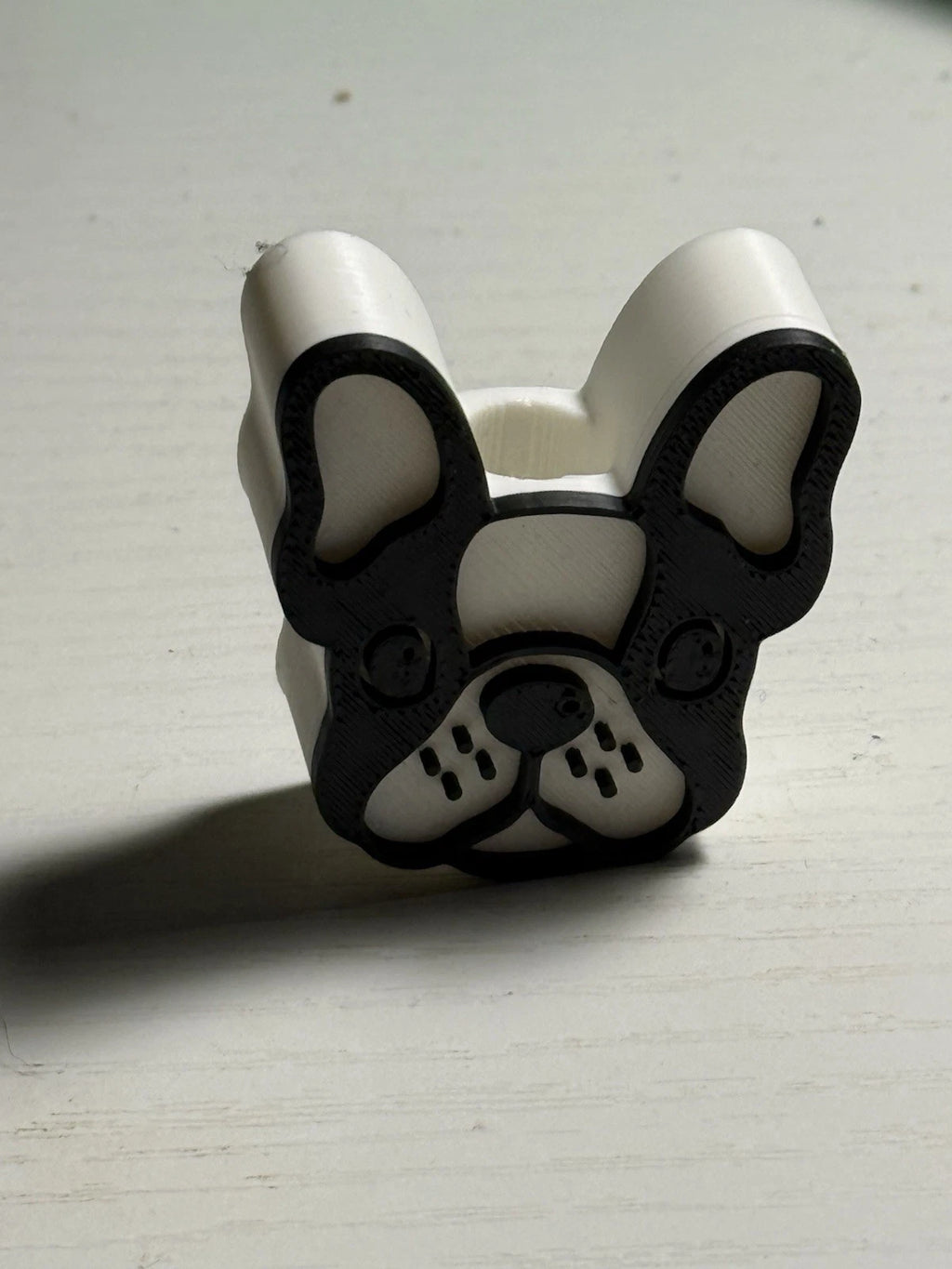 Dog Face Stanley Cup Straw Topper — 3D Printed Cute Tumbler Accessory
