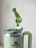 Articulated Dragon Stanley Cup Straw Topper — 3D Printed Flexi Dragon Gift