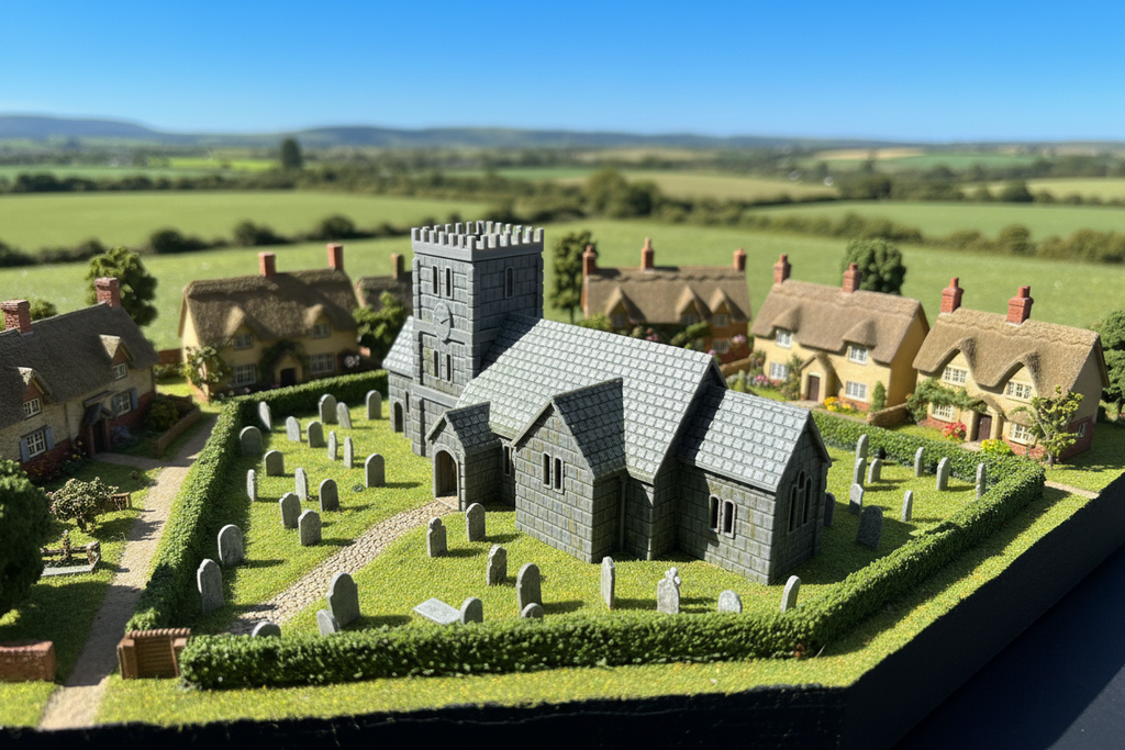 UK Church Aerial View